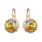 Auskari "Apžilbinošs Mirdzums III (Light Topaz Shimmer)" ar Swarovski™ kristāliem